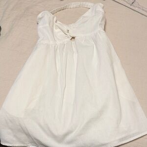 SHEIN White Backless Dress